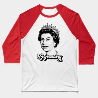 Queen Elizabeth T Shirt Legendary RIP - Queen of England Memoriam Baseball T-Shirt